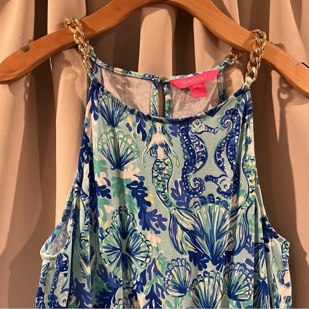 Lilly Pulitzer Blue and Green Jumpsuit